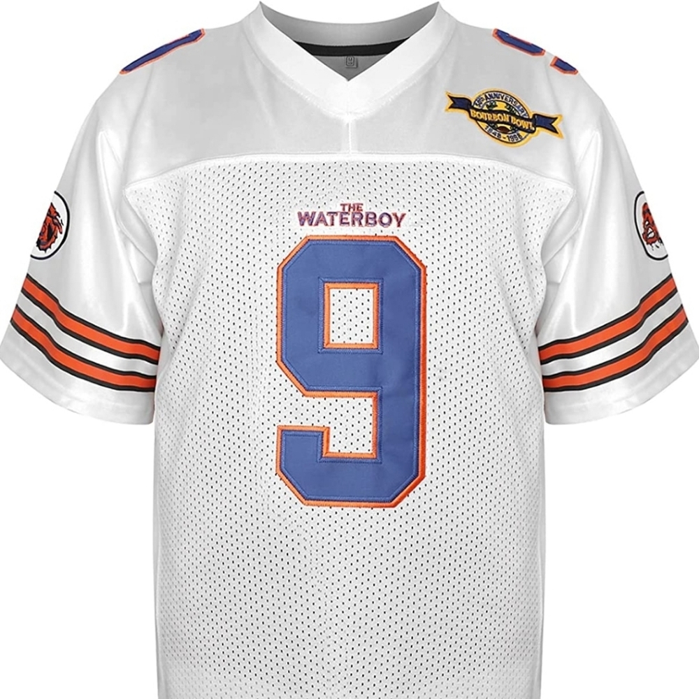 The Waterboy! Bobby Boucher Adam Sandler Movie Mud Dogs Bourbon Bowl Jersey‼️